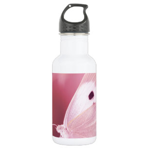 Butterflies Animals  Missing You  pink spring Water Bottle