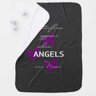 Butterflies Appear baby blanket