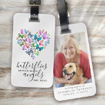 Butterflies Appear When Angels Are Near Luggage Tag<br><div class="desc">Honor a loved one as you travel with this beautiful photo remembrance tag</div>