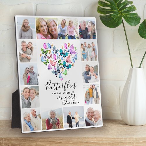 Butterflies Appear When Angels Are Near Photo Plaque