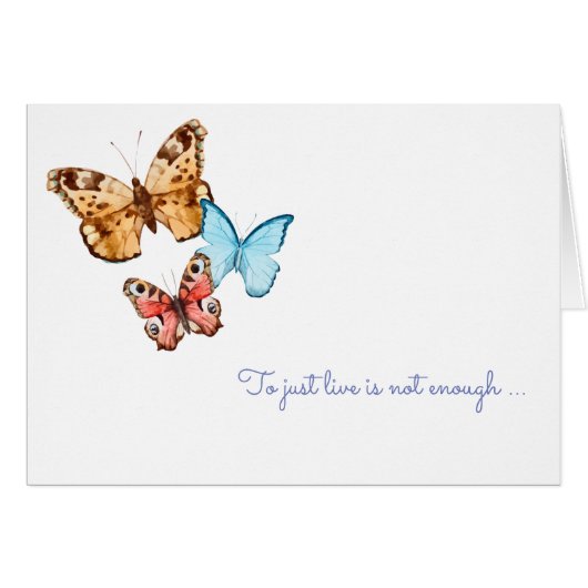 Butterflies are free cards (Front Horizontal)