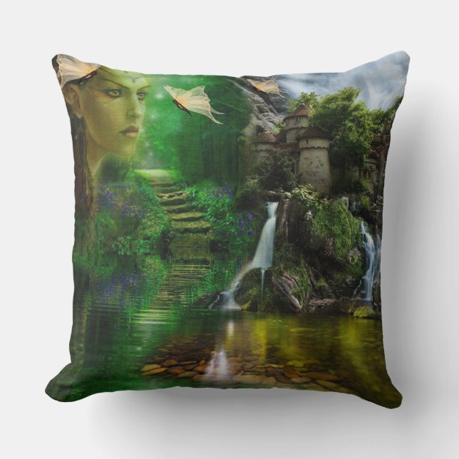 Butterflies are free to fly throw pillow (Front)