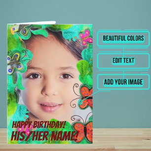 Butterflies are Miracles Watercolor Birthday Card