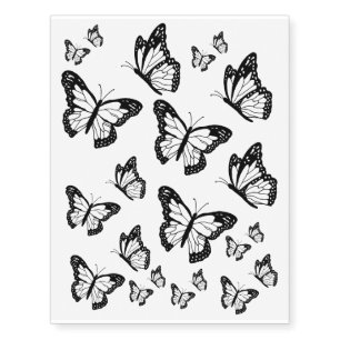 Butterflies Assortment Temporary Tattoos Pack