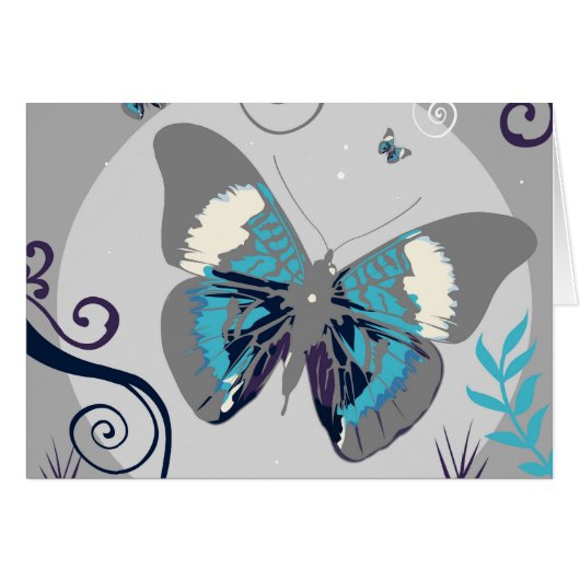 Butterflies At Night Cards (Front Horizontal)