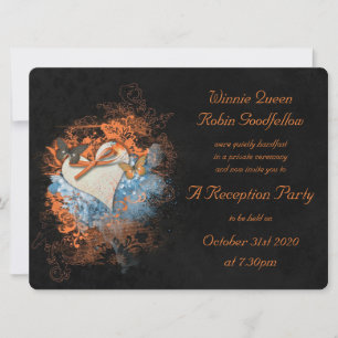Butterflies at Samhain Reception Invitation