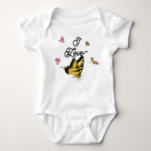 Butterflies  baby bodysuit