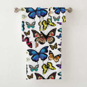 Butterflies Bath Towel Set