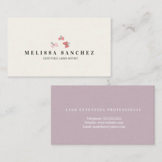 Butterflies Beauty Eyelashes Salon Business Card