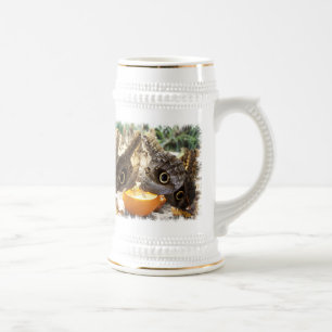 BUTTERFLIES BEER STEIN