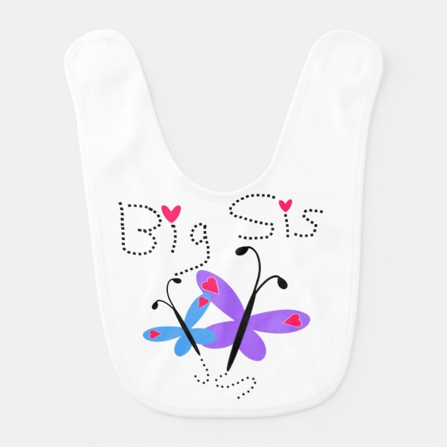 Butterflies Big Sis Bib (Front)