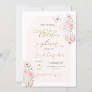 Butterflies Bridal Shower Invitation