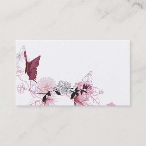 Customizable Butterflies Business Card