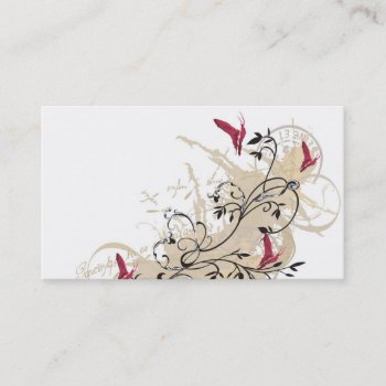 Butterflies Business Card by coconutpie at Zazzle
