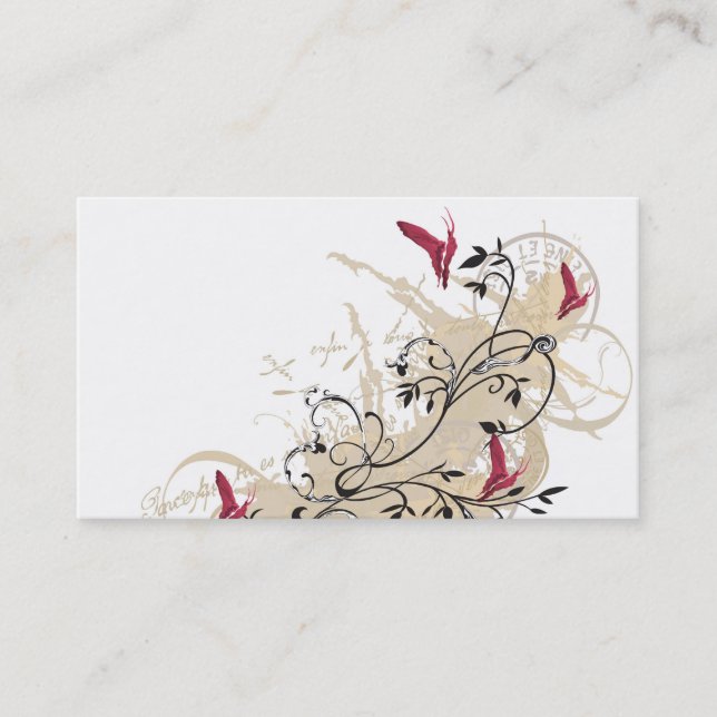 Butterflies Business Card (Front)