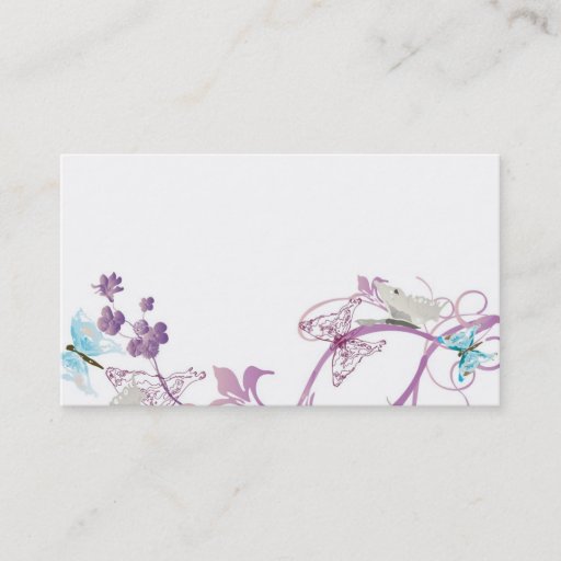 Customizable Butterflies Business Card