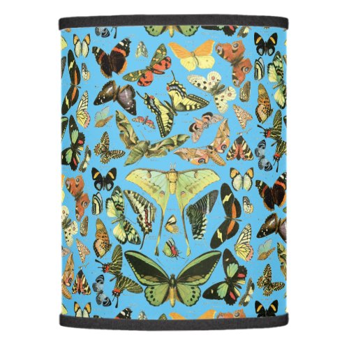 Butterflies by Adolphe Millot Pattern Lamp Shade