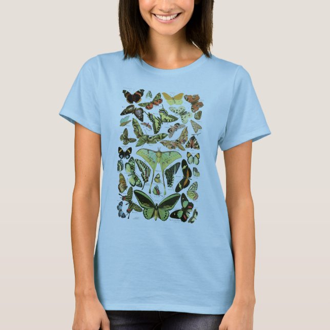 Butterflies by Adolphe Millot T-Shirt (Front)