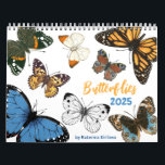 Butterflies Calendar<br><div class="desc">12 beautiful hand-painted illustrations of butterflies by Katerina Kirilova</div>