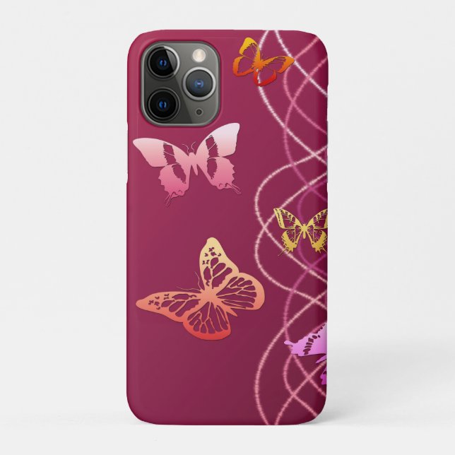 Butterflies Case-Mate iPhone Case (Back)