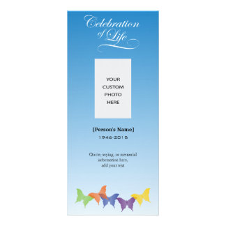 Celebration Of Life Rack Cards | Zazzle