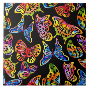 Butterflies Ceramic Tile