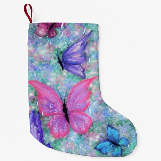Butterflies Christmas Stocking (Front)