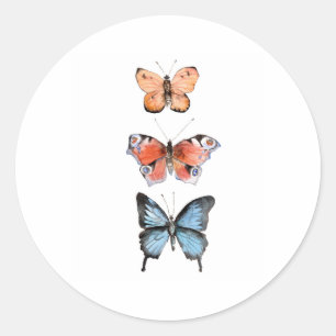 Butterflies Classic Round Sticker