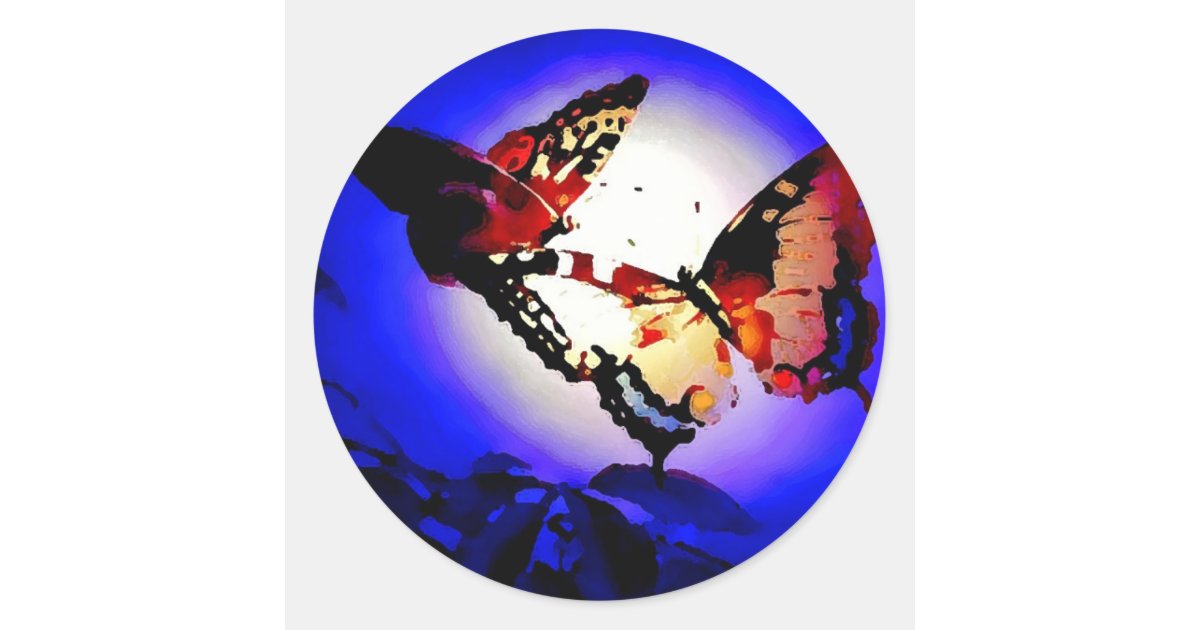 Butterflies Classic Round Sticker | Zazzle