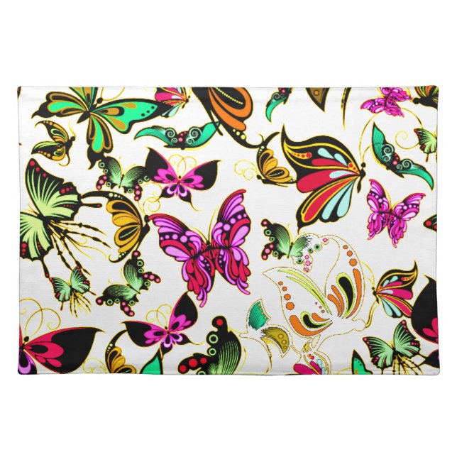 Butterflies Cloth Placemat (Front)