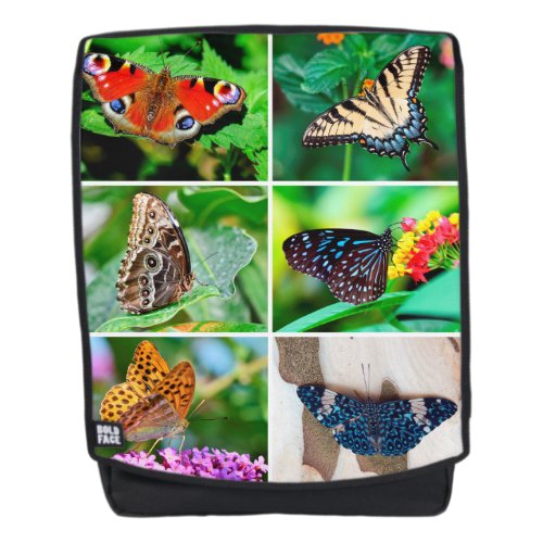 Butterflies Collage Peacock Blue Tiger Swallowtail Backpack