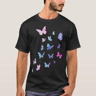 Butterflies Colorful Butterfly Washable Reusable D T-Shirt