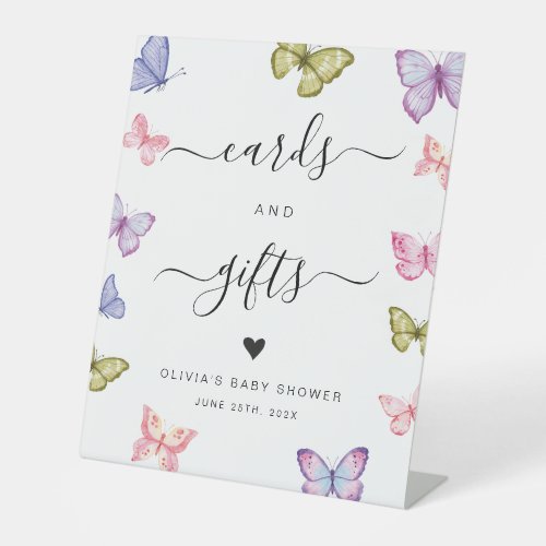 Butterflies colorful cards and gifts Sign
