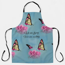 Butterflies cooking apron
