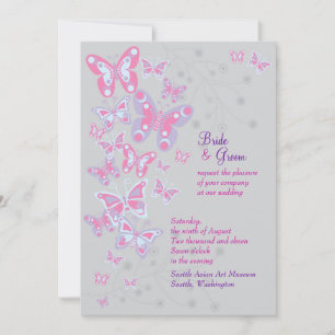 Butterflies (Cool Chic) Invitation