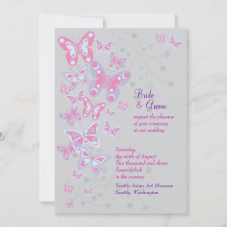 Butterflies (Cool Chic) Invitation