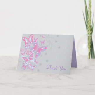 Butterflies (Cool Chic) Thank You Card
