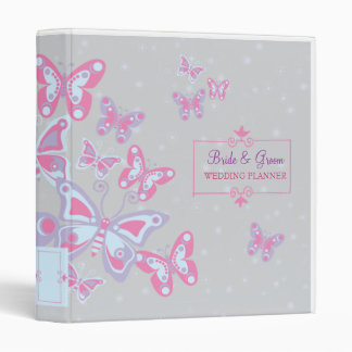Butterflies (Cool Chic) Wedding Planner 3 Ring Binder