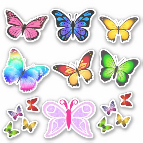 Butterflies Cut_Out Sticker Sheets