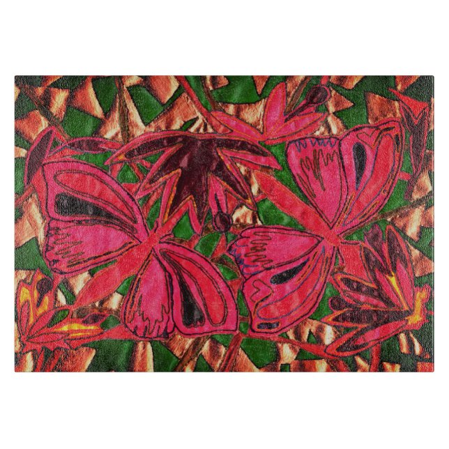 Butterflies Cutting Board (Front)