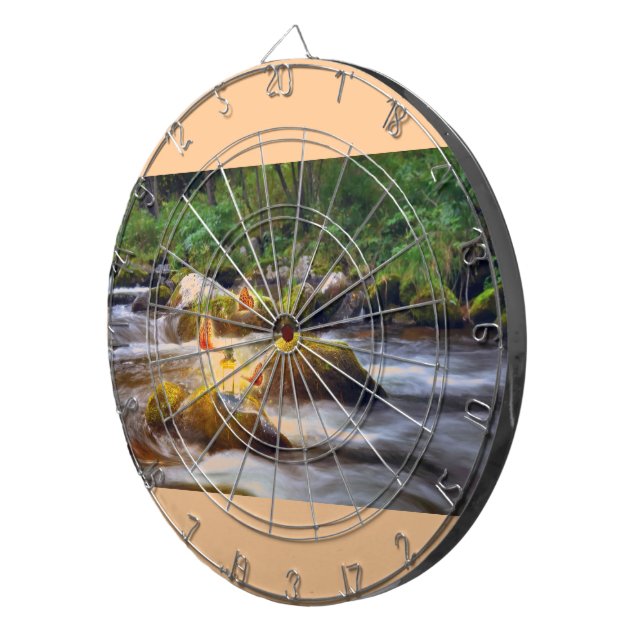 Butterflies Dartboard With Darts (Front Right)