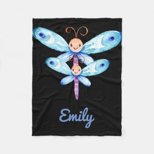 Butterflies Design Fleece Blanket