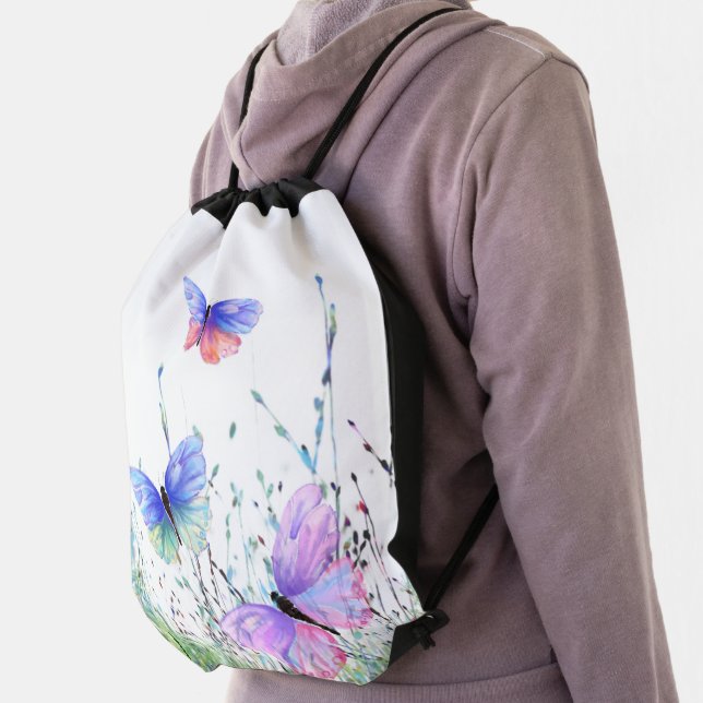 Butterflies Drawstring Bag (Insitu)