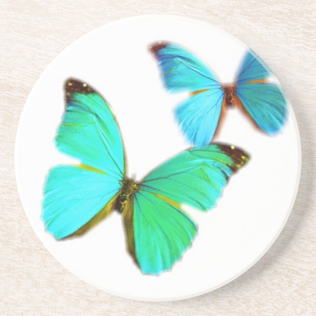 butterflies! drink coaster (Front)