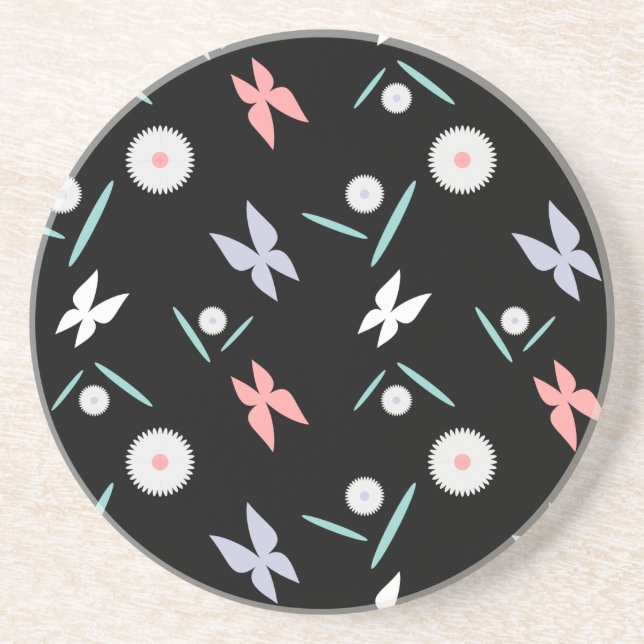 Butterflies Drink Coaster (Front)
