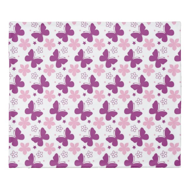 Butterflies Duvet Cover (Back)