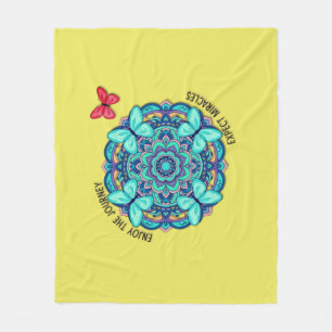 Butterflies Enjoy The Journey Fleece Blanket