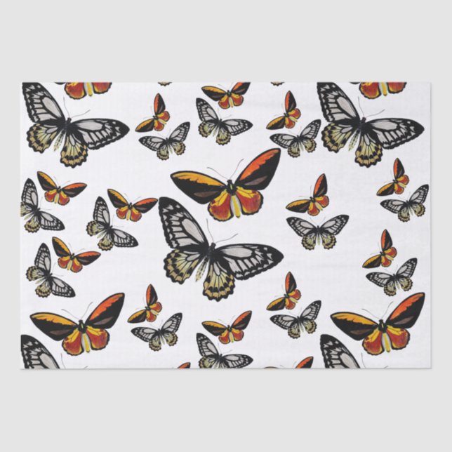 Butterflies everywhere wrapping paper (Front)