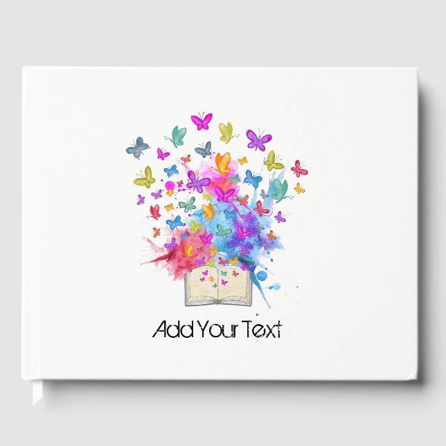 Butterflies explosion guest book (Front)