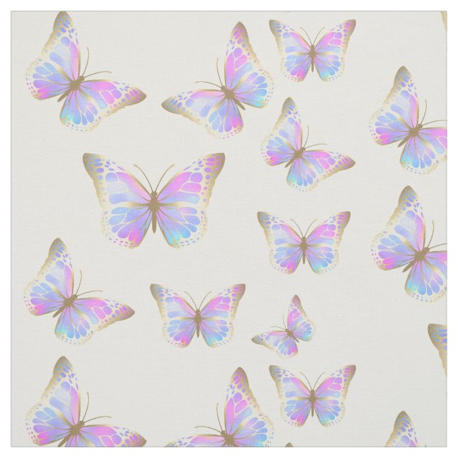 butterflies fabric (Swatch)